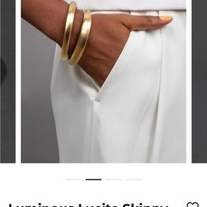 Alexis Bittar Luminous Lucite Skinny Bracelet - gold